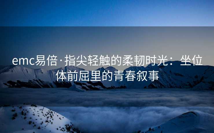 emc易倍·指尖轻触的柔韧时光：坐位体前屈里的青春叙事